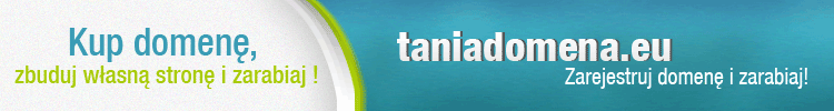 Plik graficzny reklamy serwisu Tania Domena EU